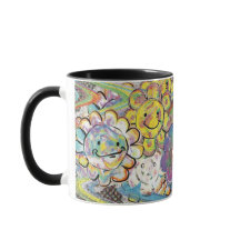 Glückselige psychedelische Blumen