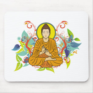 Glückseliger Buddha Mousepad