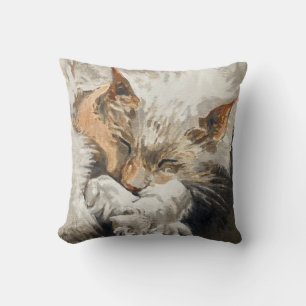 Glückseliger Katzenschlaf Kissen
