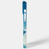 Glückseliger Schneemann Case-Mate iPhone Hülle (Rückseite / Links)