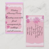 Glückseliges Blumen Visitenkarte (Vorne/Hinten)