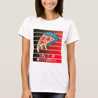Glückseligkeit mit Pizza T-Shirt