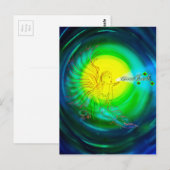 Glücksengel Postkarte (Vorne/Hinten)