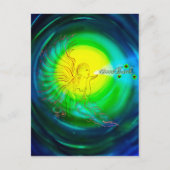 Glücksengel Postkarte (Vorderseite)