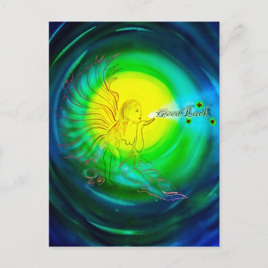 Glücksengel Postkarte (Vorderseite)