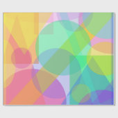 Glücksfarben Geschenkpapier (Flach)