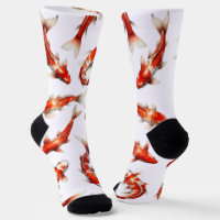 Glücksfisch, schwimmende Koi, Aquarell