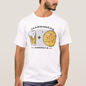 Glücksformel - Pizza & Bier - Funny T-Shirt (Vorderseite)