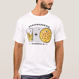 Glücksformel - Pizza & Bier - Funny T-Shirt