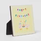 Glücksgeburtsbanner Fotoplatte (Vorderseite)