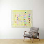 Glücksgeburtsbanner Wandteppich (Beispiel (Horizontal))