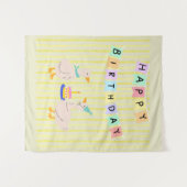 Glücksgeburtsbanner Wandteppich (Vorderseite (Horizontal))