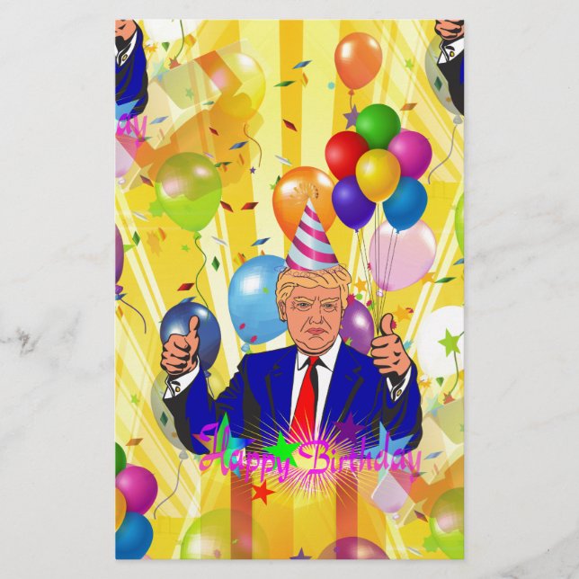 Glücksgeburtstag Donald Trump (Vorderseite)