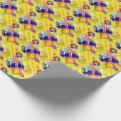 Glücksgeburtstag Donald Trump Geschenkpapier (Ecke)