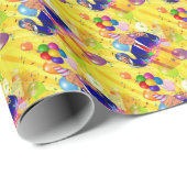 Glücksgeburtstag Donald Trump Geschenkpapier (Rolleneckpunkt)