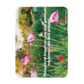 Glücksgedanken, inspirierendes Zitatmagazin Magnet (Vertikal)