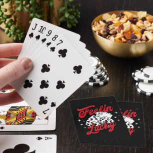 Glücksgefühl Würfel & Karten Retro-Casino Spielkarten