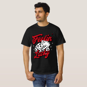 Glücksgefühl Würfel & Karten Retro Casino T-Shirt