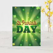 Glücksgefüllte St. Patrick's Day Karte (Gelbe Blume)