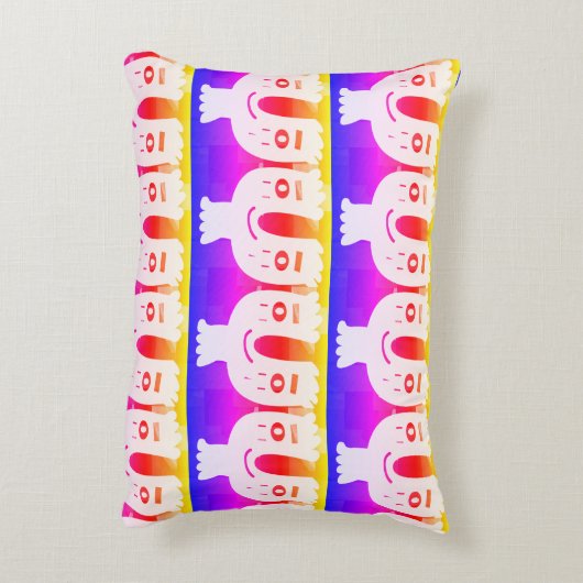 Glücksgesicht am Sonntag Dekokissen (Rückseite(Vertikal))