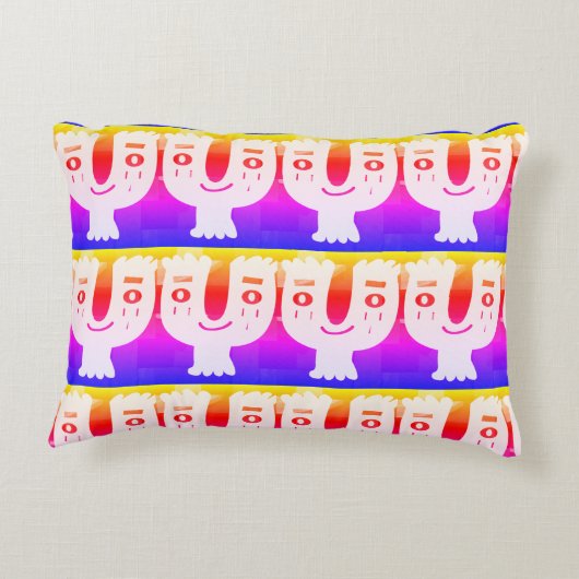 Glücksgesicht am Sonntag Dekokissen (Rückseite)