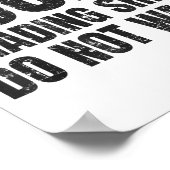 Glückshandel-Shirt Lustig Börse Händler G Poster (Ecke)