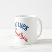 Glückshase – Vintage-Laufhasendesign Kaffeetasse (VorderseiteRechts)
