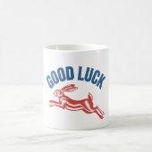 Glückshase – Vintage-Laufhasendesign Kaffeetasse (Mittel)