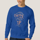 GLÜCKSHIRT FÜR MÄNNER AUFHEITERNDE SWEATSHIRT (Vorderseite)