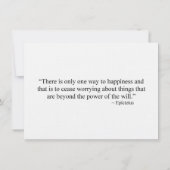 Glückskarte (Rückseite)