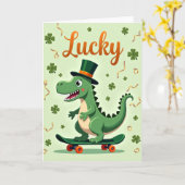 Glückskarte Lucky Dino Fun Time Karte (Gelbe Blume)