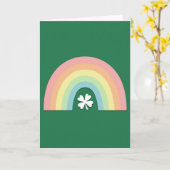 Glückskarte mit Regenbogenklee Karte (Gelbe Blume)