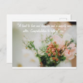 Glückskarte Postkarte (Vorne/Hinten)