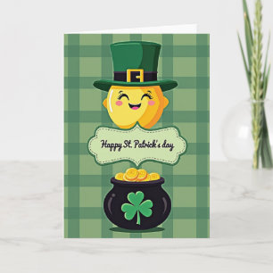 Glückskarte zum St. Patrick's Day-Maskottchen Karte