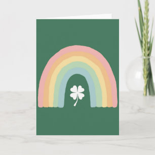 Glückskarte zum Tag des Regenbogenkleeblatts Karte
