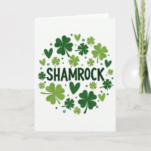 Glückskarte zur Shamrock-Saison Karte