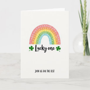 Glückskarten-Einladung zum Lucky One Fest Karte