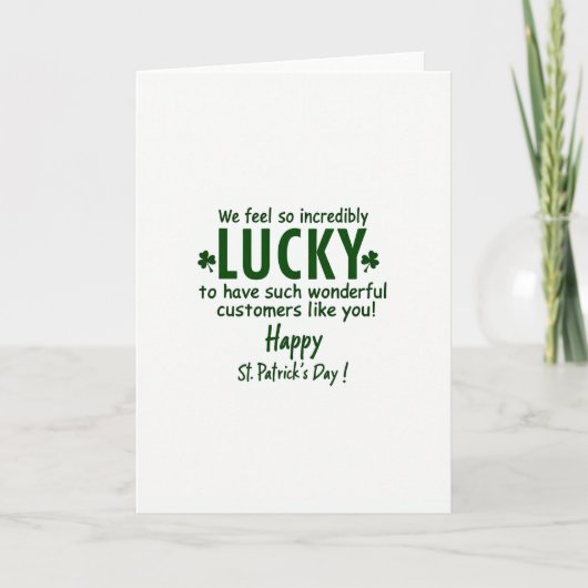 Glückskarten-Textur St. Patricks Karte (Vorderseite)