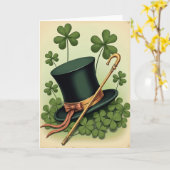 Glückskarten zum St. Patrick's Day mit Hut Karte (Gelbe Blume)