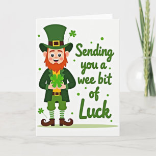 Glückskartenkarte 'Lucky Leprechaun' Karte