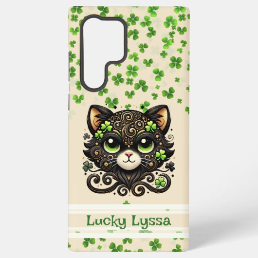 Glückskatze Kitty Custom Samsung Galaxy Hülle (Rückseite)