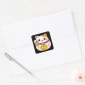Glückskatze Maneki Neko Aufkleber (Umschlag)