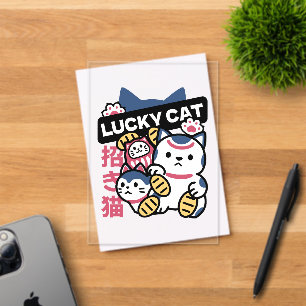 Glückskatze Maneki Neko – Japanische Glückskatze  Acryleinladungen