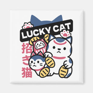 Glückskatze Maneki Neko – Japanische Glückskatze Magnet