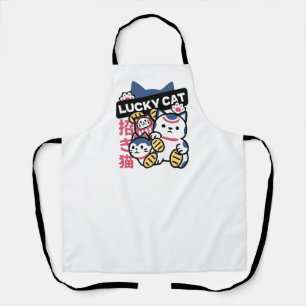 Glückskatze Maneki Neko – Japanische Glückskatze Schürze