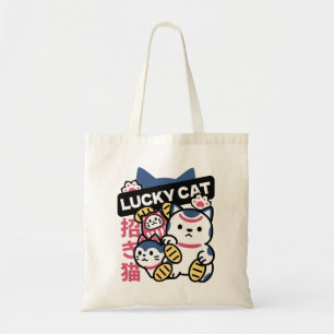 Glückskatze Maneki Neko – Japanische Glückskatze  Tragetasche