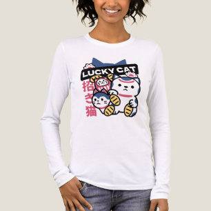 Glückskatze Maneki Neko – Japanische Glückskatze Tri-Blend Shirt