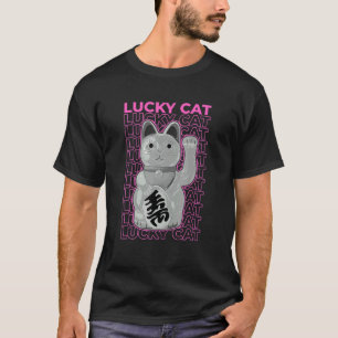 Glückskatze Pastell-Ästhetik T-Shirt