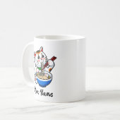 Glückskatze Ramen - Personalisiert Kaffeetasse (Vorderseite Links)