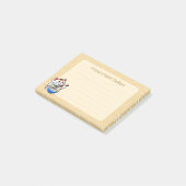 Glückskatze-Ramen Post-it Klebezettel (angewinkelt)